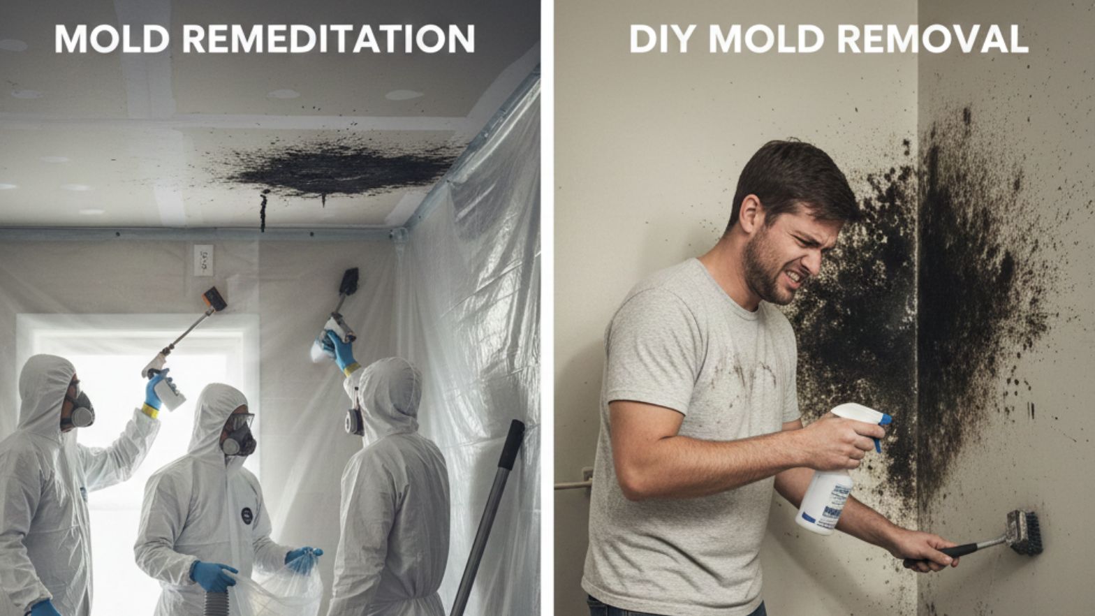 Mold Remediation vs. DIY Mold Removal